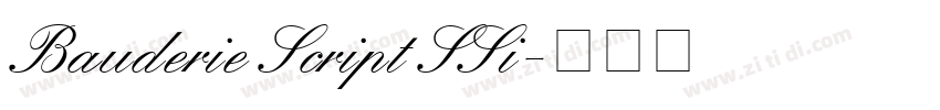 Bauderie Script SSi字体转换